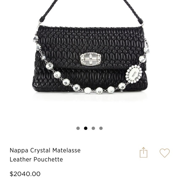 MIU MIU leather pochette - Picture 2 of 8